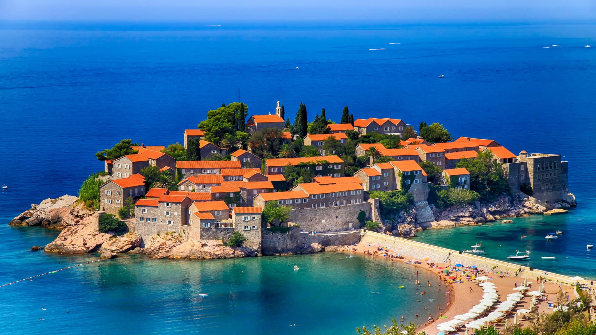 Sveti Stefan island resort on the Adriatic coast
